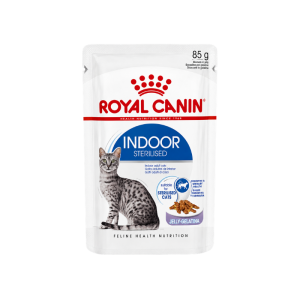 پوچ گربه بالغ داخل خانه indoor در ژله برند Royal canin رویال کنین 85 گرمی